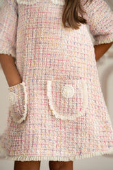 Pink Tweed Dress